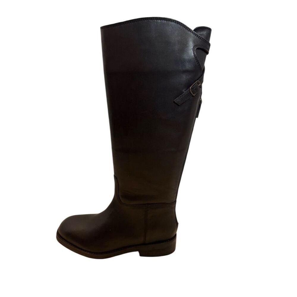 Free People Women's Black Leather Equestrian Riding Boots Size 37.5/US 6.5